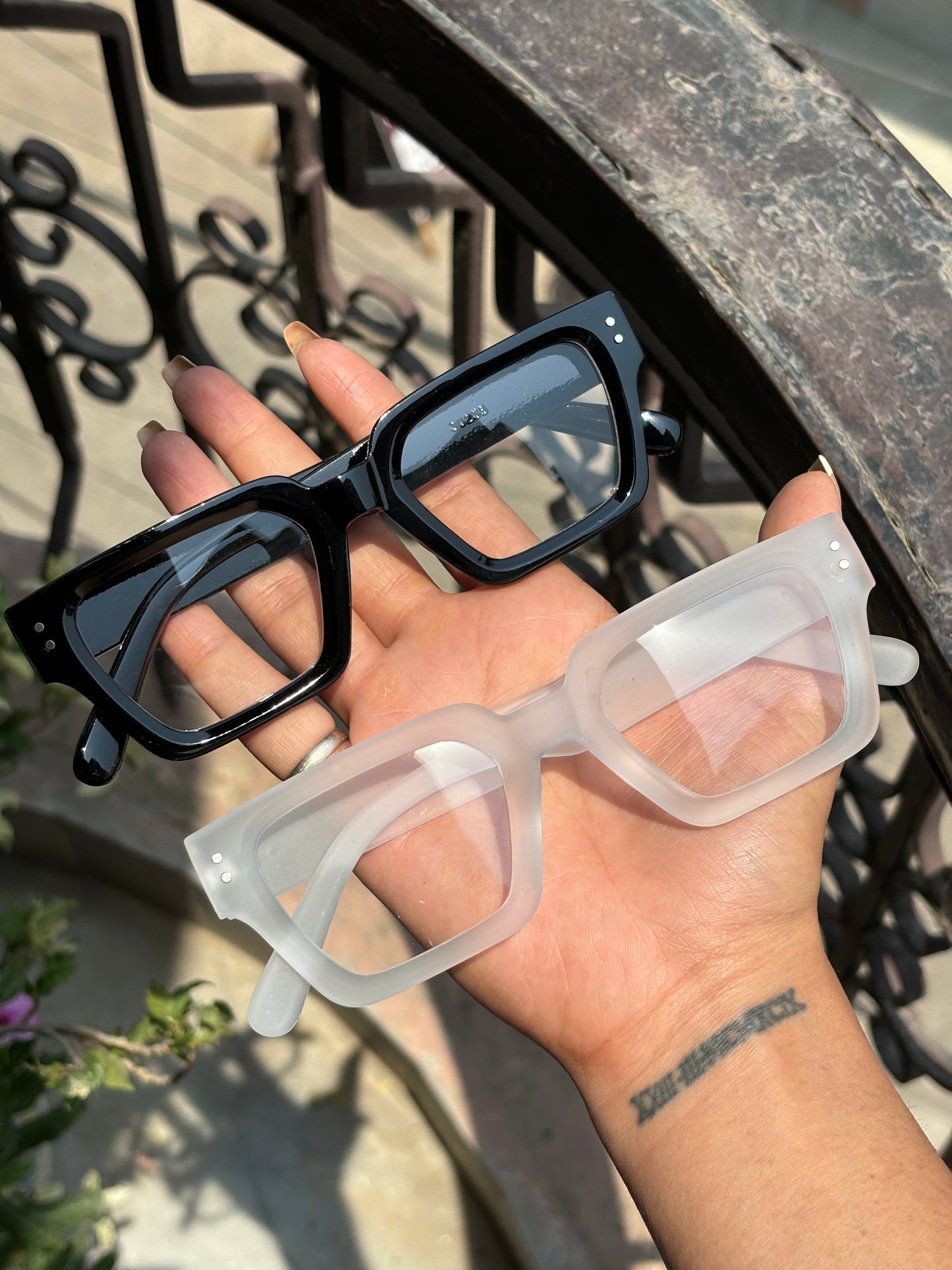 UNISEX rectangular glasses combo of 2