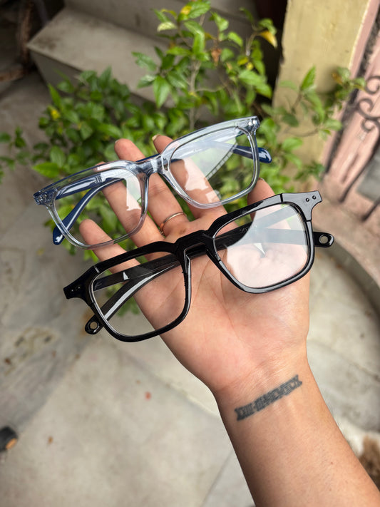 Blue & black frame combo